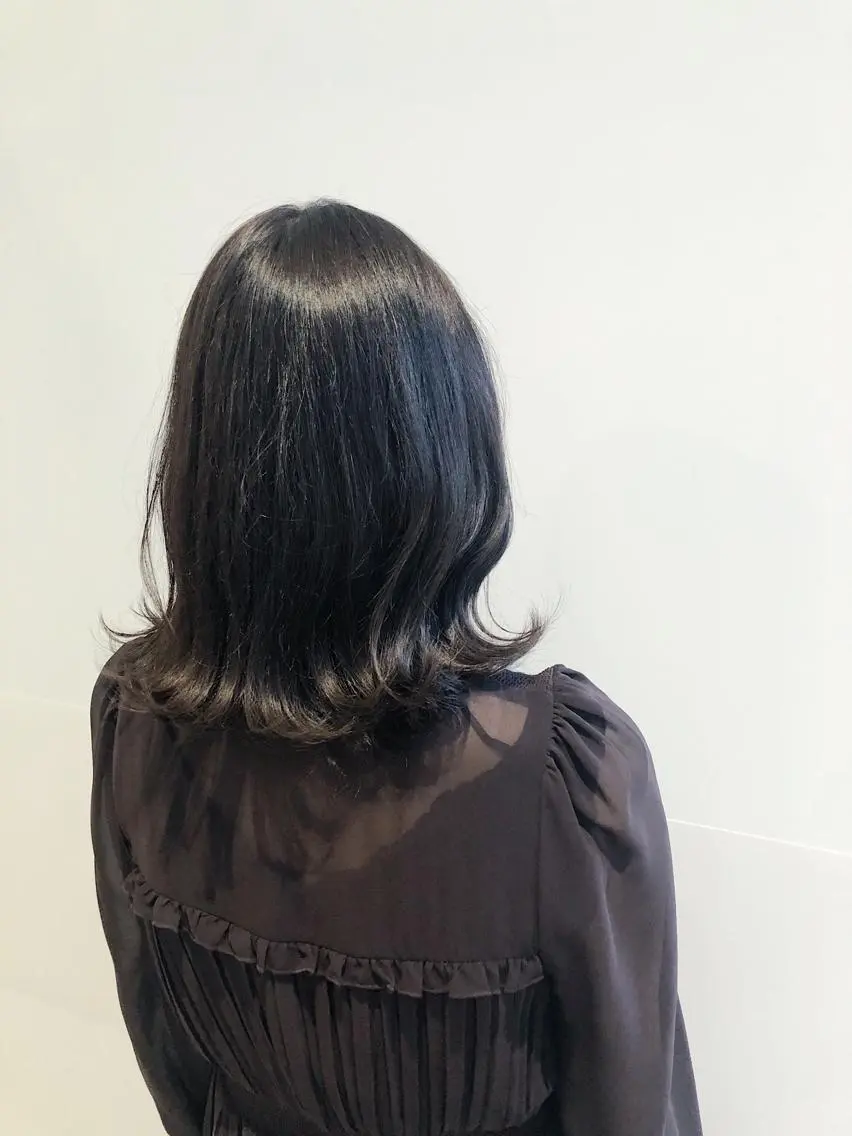 セミロング カラー ブラウンカラー カット ヘアカラー トリートメント 髪質改善/顔まわり 石原のヘアスタイル