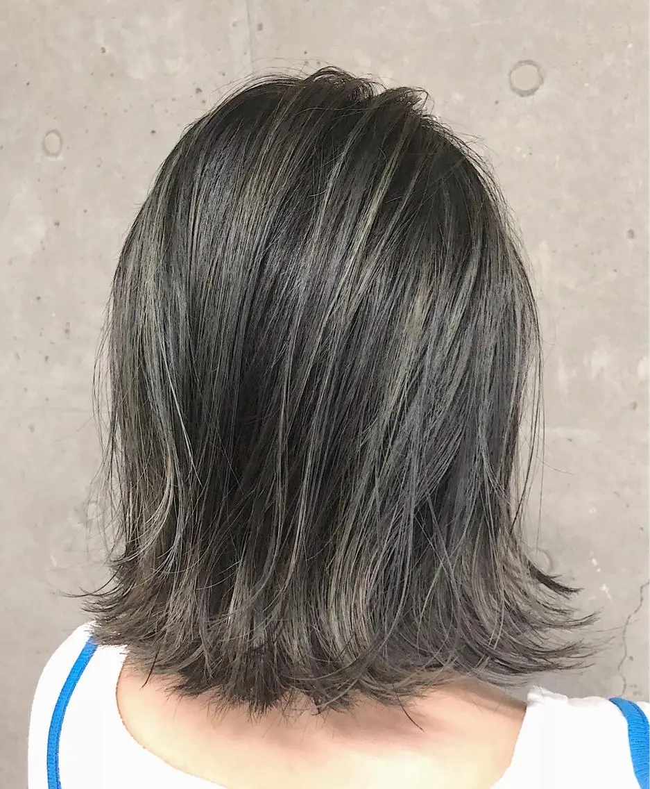 ショート カラー ハイライトカラー ハイライト ノンダメージ髪質改善 カラー💎/KURAのヘアスタイル