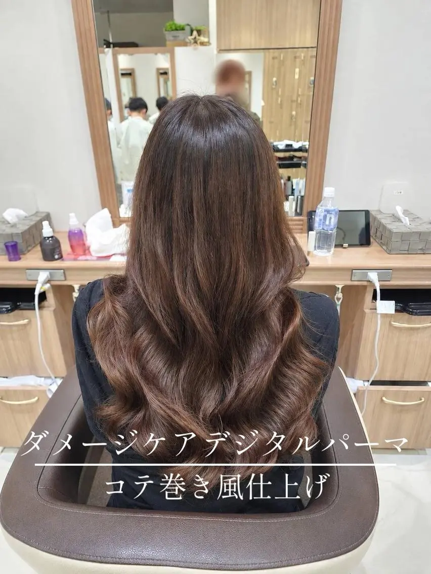 ロング パーマ カット パーマ Ash 津田沼店のヘアスタイル