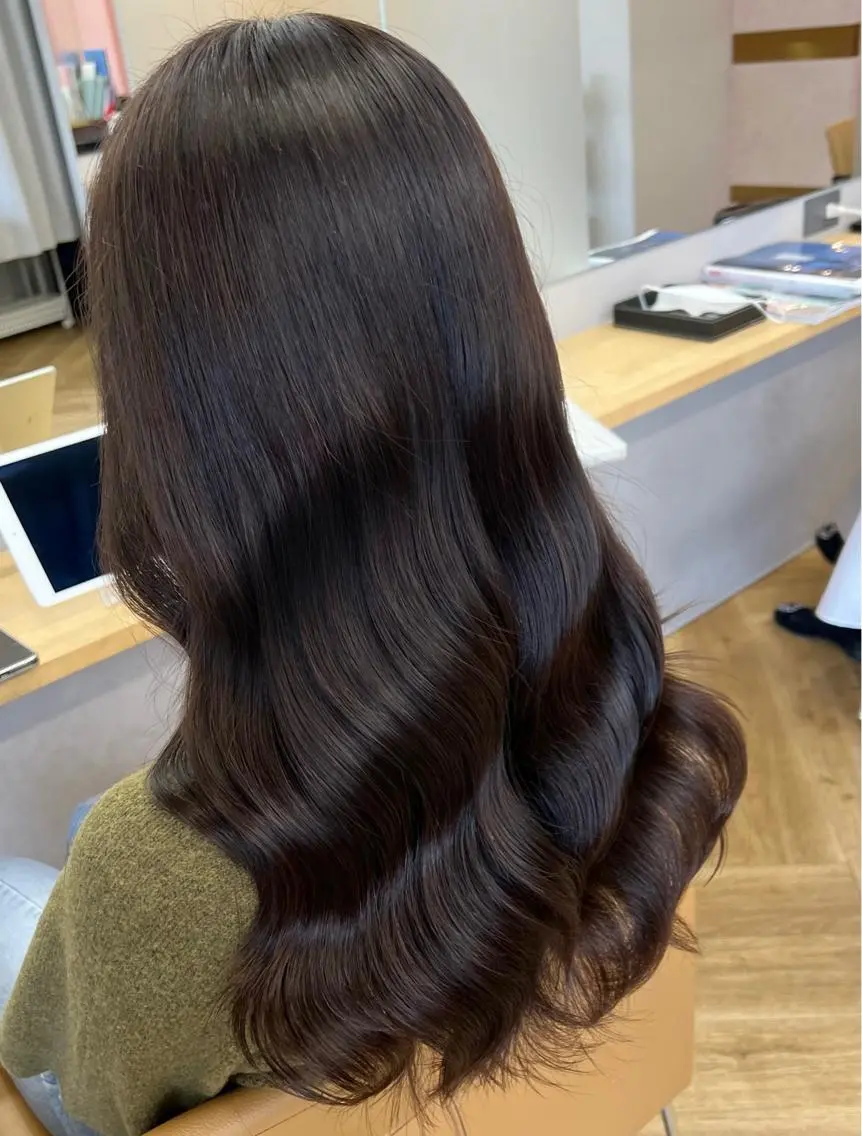 ロング トリートメント ヘアカラー トリートメント ヘアセット プル艶職人/ にしものヘアスタイル