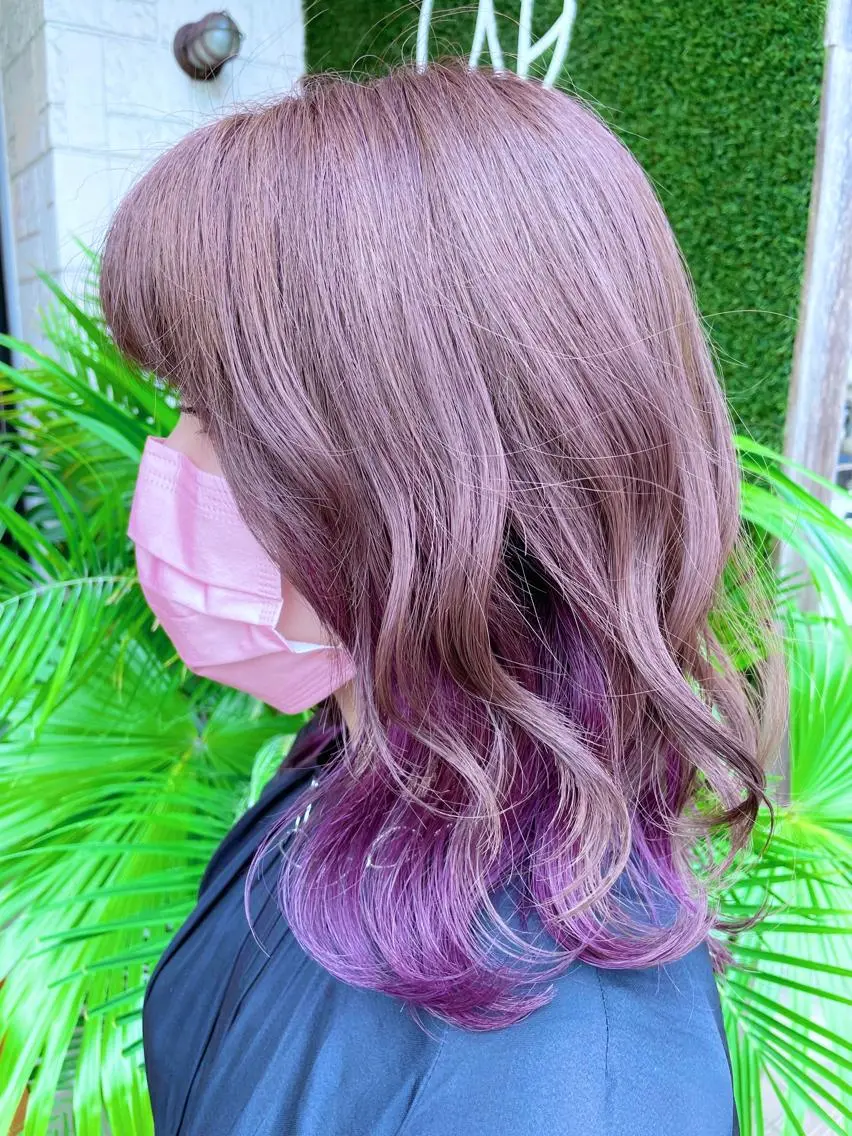 ミディアム カラー カット ヘアカラー トリートメント AKALA HAIR 西宮店 Juriのヘアスタイル