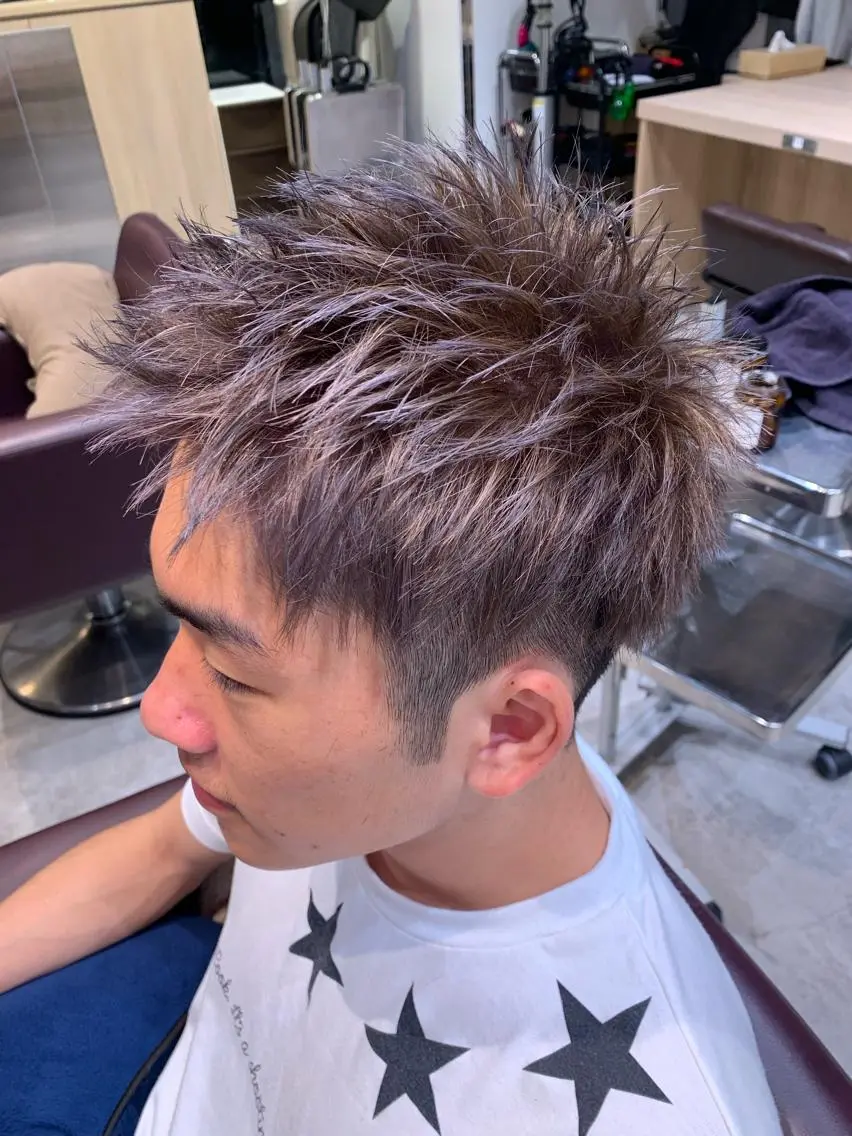 カラー メンズ HAREru. モデル募集【戸塚】のヘアスタイル