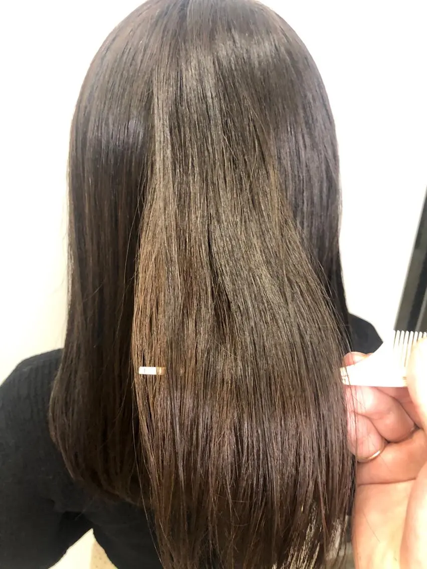 ミディアム カラー パーマ ヘアアレンジ 髪質改善 トリートメント 酸熱トリートメント ストレートパーマ Siena 渋谷のヘアスタイル