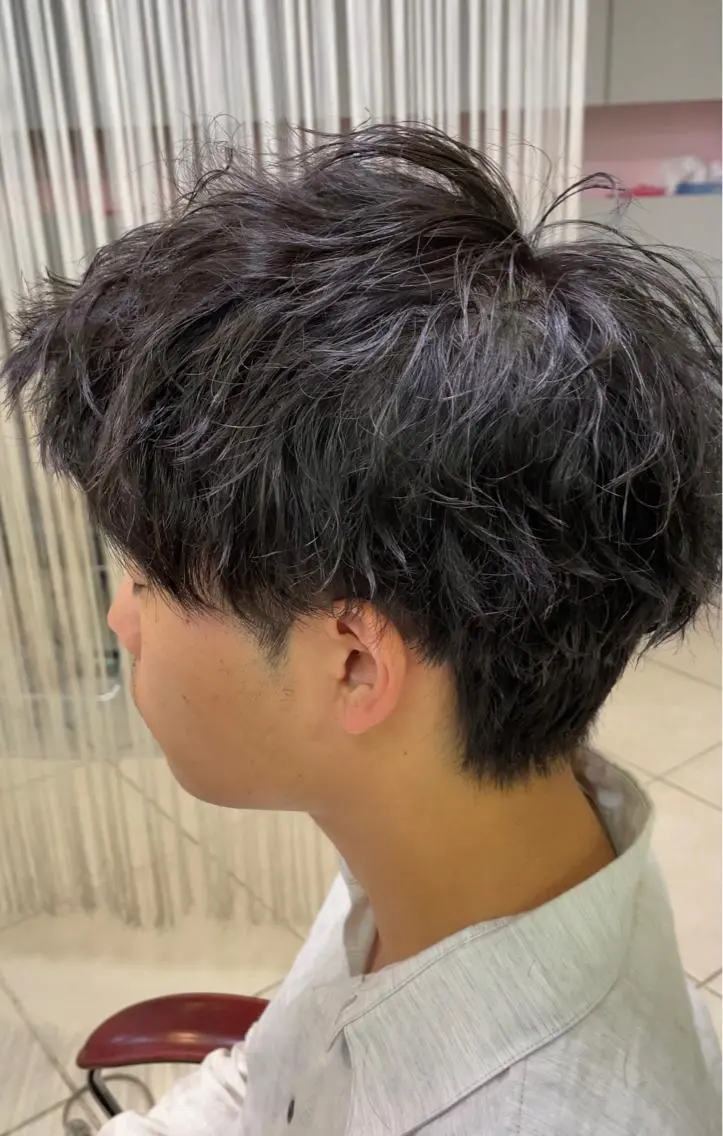 ショート パーマ メンズ カット パーマ 🌫️EARTH 【タツキ】🌫️のヘアスタイル