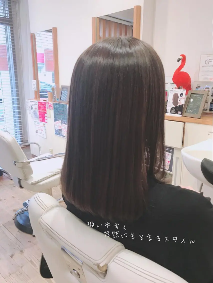 ミディアム トリートメント カット 縮毛矯正 トリートメント アザマ　ヤスカツ _rosso 川口のヘアスタイル