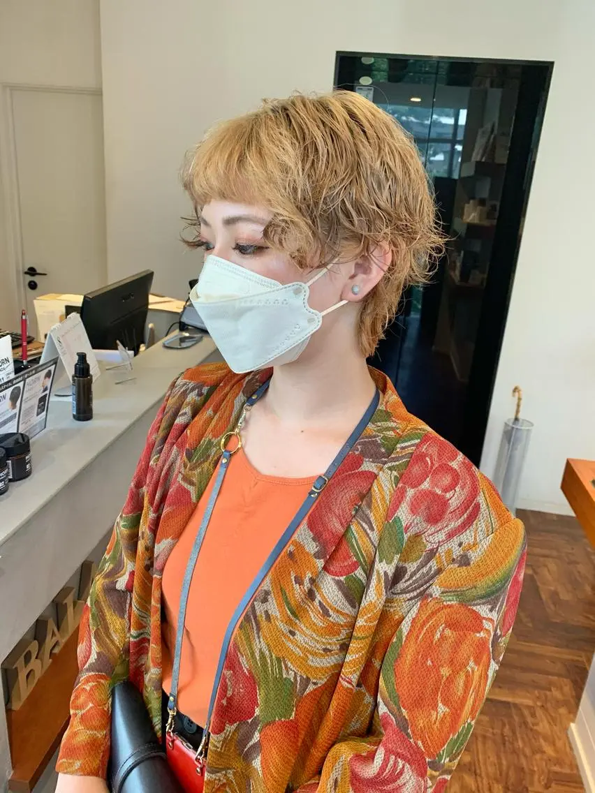 ショート パーマ カット ヘアカラー トリートメント カットが上手い 💇♂🌸サク🌸のヘアスタイル