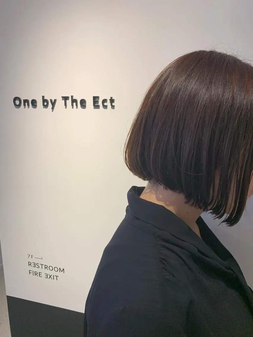 ショート オレンジブラウン カット ヘアカラー パーマ トリートメント ヘッドスパ 片山美穂 心斎橋・なんばのヘアスタイル