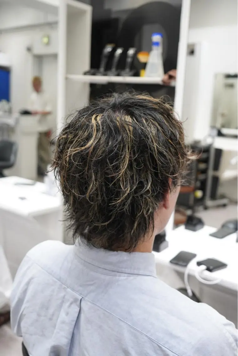 カラー パーマ メンズ カット ヘアカラー パーマ 町田No.1パーマ 特化✂︎小杉澪生のヘアスタイル