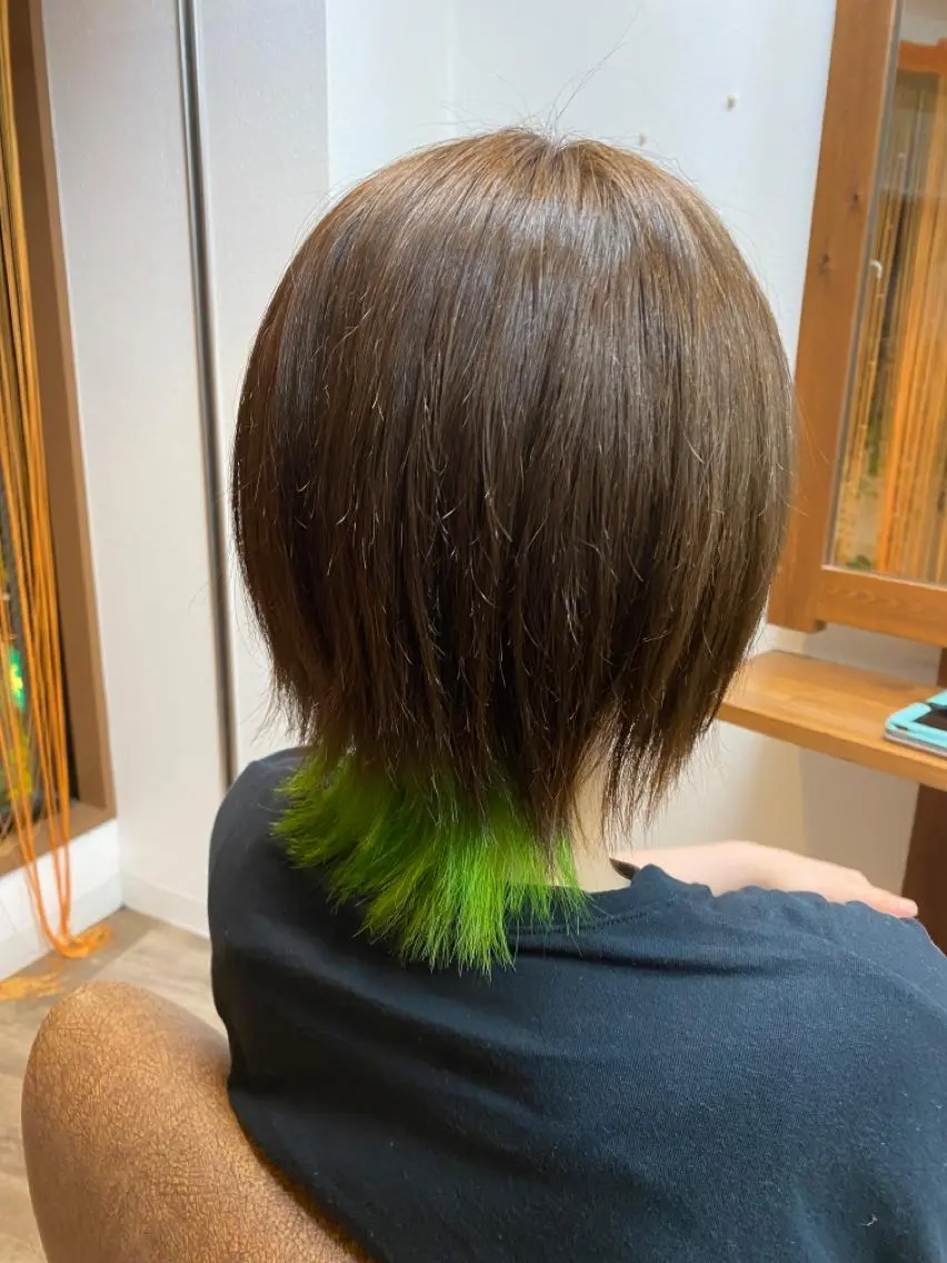ショート カラー エメラルドグリーン Freasy 竹本のその他イメージ