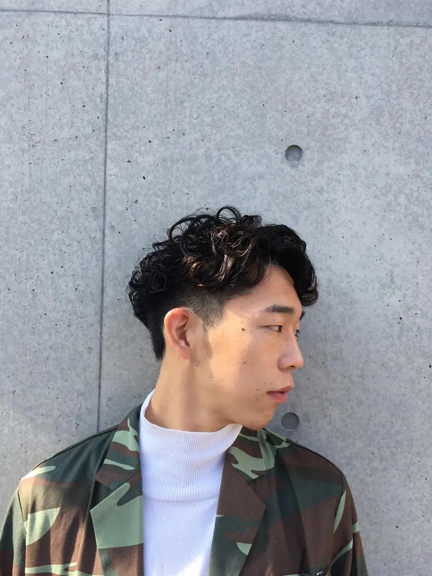 メンズ メンズパーマ トリートメント くまがい みゆ【edge.】のヘアスタイル