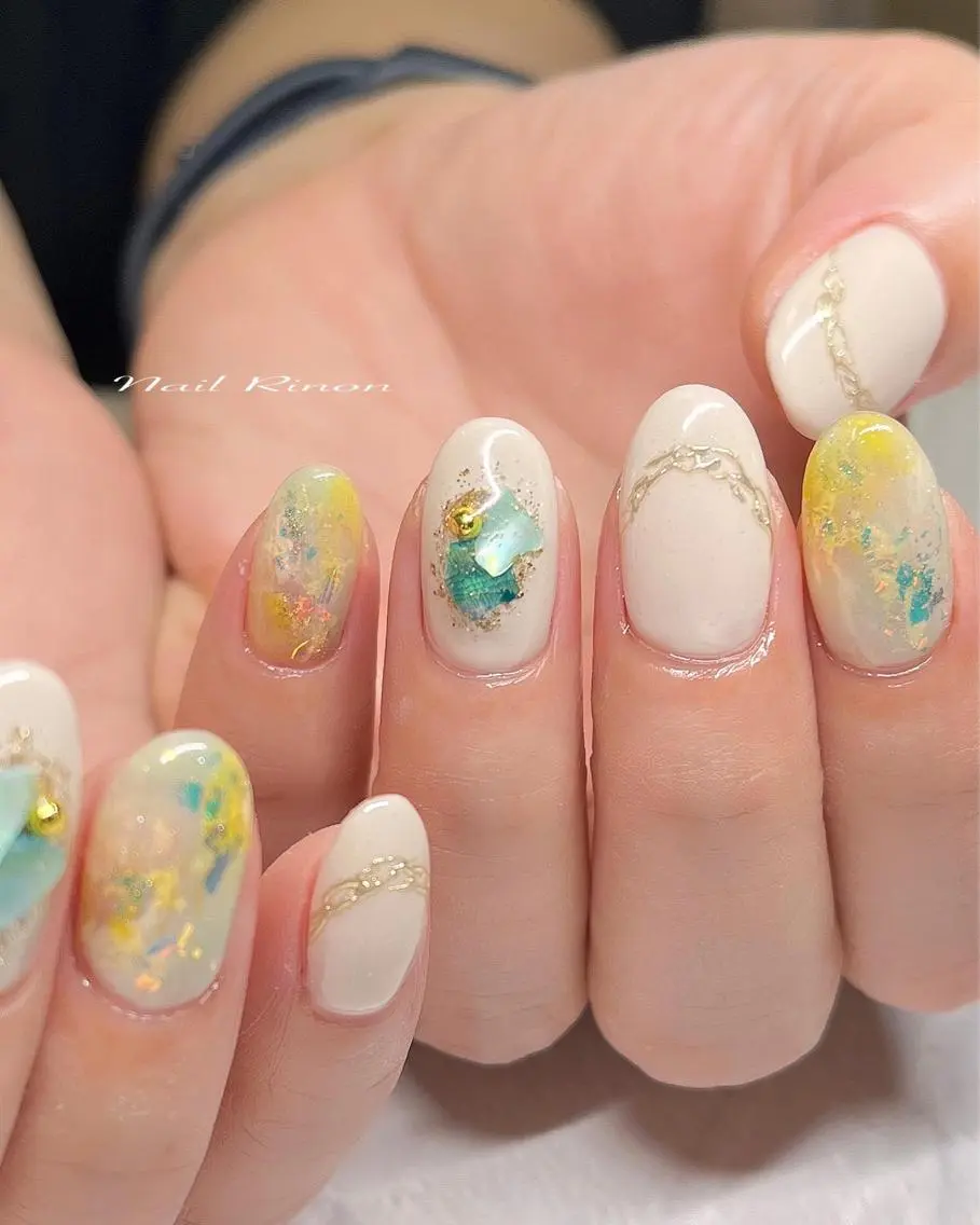 ネイル 夏ネイル ハンドネイル Nail Rinonのネイルデザイン