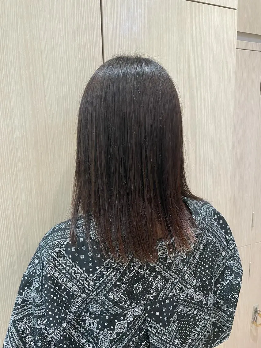 ミディアム パーマ カット 縮毛矯正 トリートメント 韓国ヘアメイク🎀/ 縮毛矯正✨山本媛香のヘアスタイル
