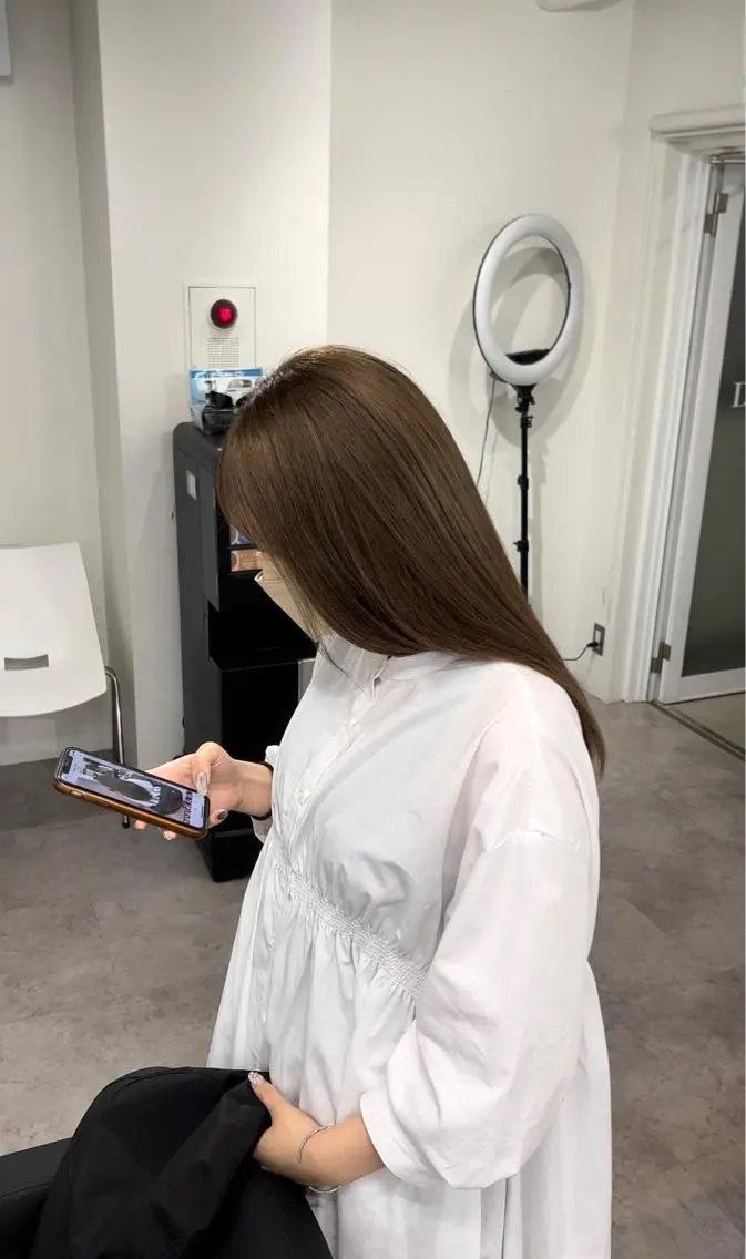 ロング ヘアカラー トリートメント 🫧髪質改善 講師🫧🍎幹細胞のヘアスタイル