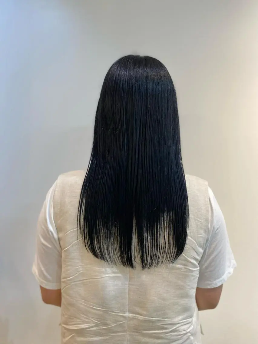 カラー 縮毛矯正 トリートメント 田口 樹理のヘアスタイル