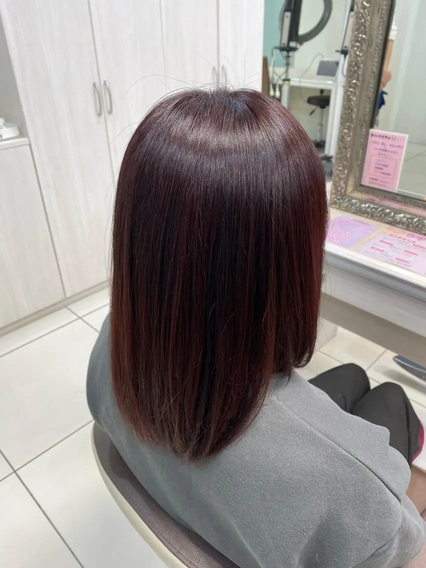 セミロング カラー 藤本 悠雅のヘアスタイル