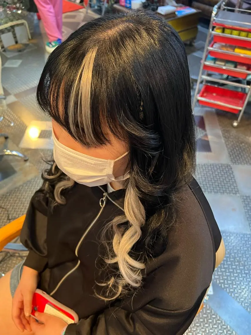 ロング カラー ヘアアレンジ エクステ KOYA ｺﾔのヘアスタイル