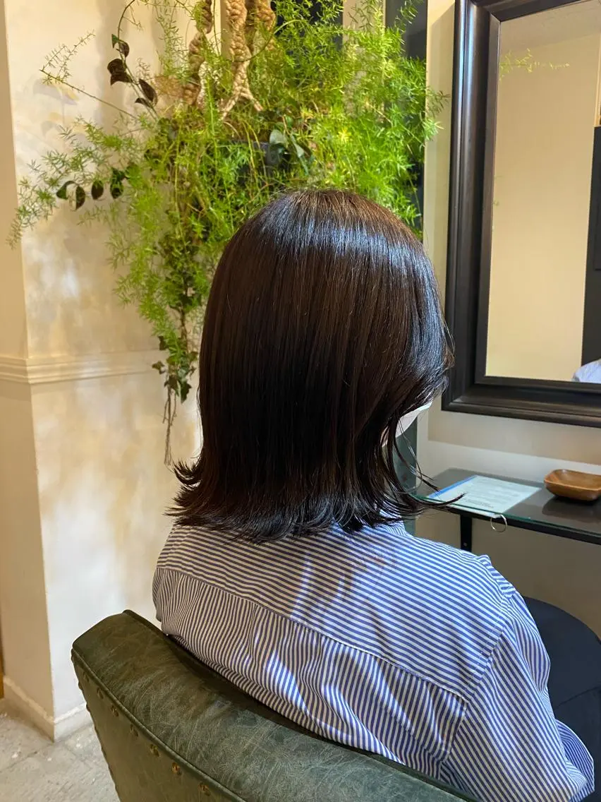 ミディアム 🎀クロスパーマ／ ボブ🎀MOMONAのヘアスタイル