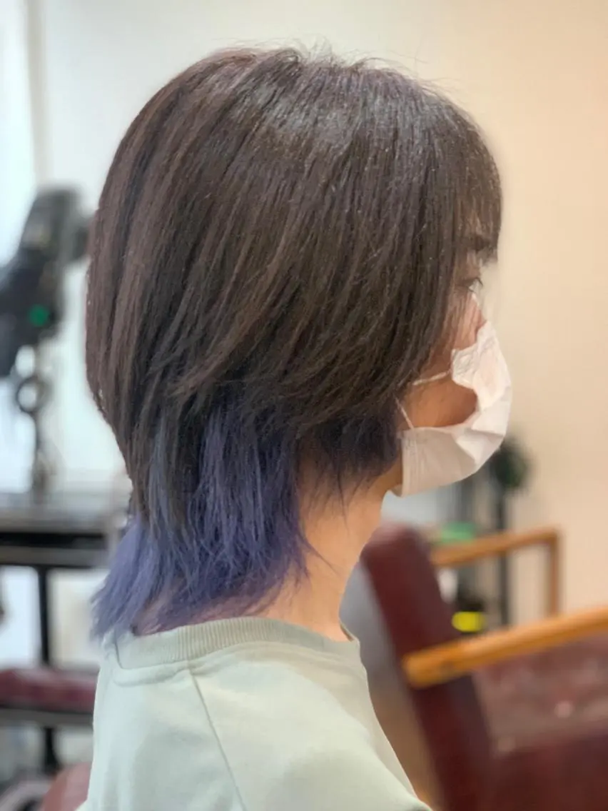 ミディアム ウルフカット メンズパーマ 髪質改善☆有馬のヘアスタイル