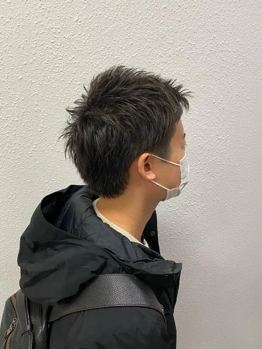 ショート メンズ ショートヘア 美谷添（ミヤゾエ） まどか大人ヘアサロンのヘアスタイル