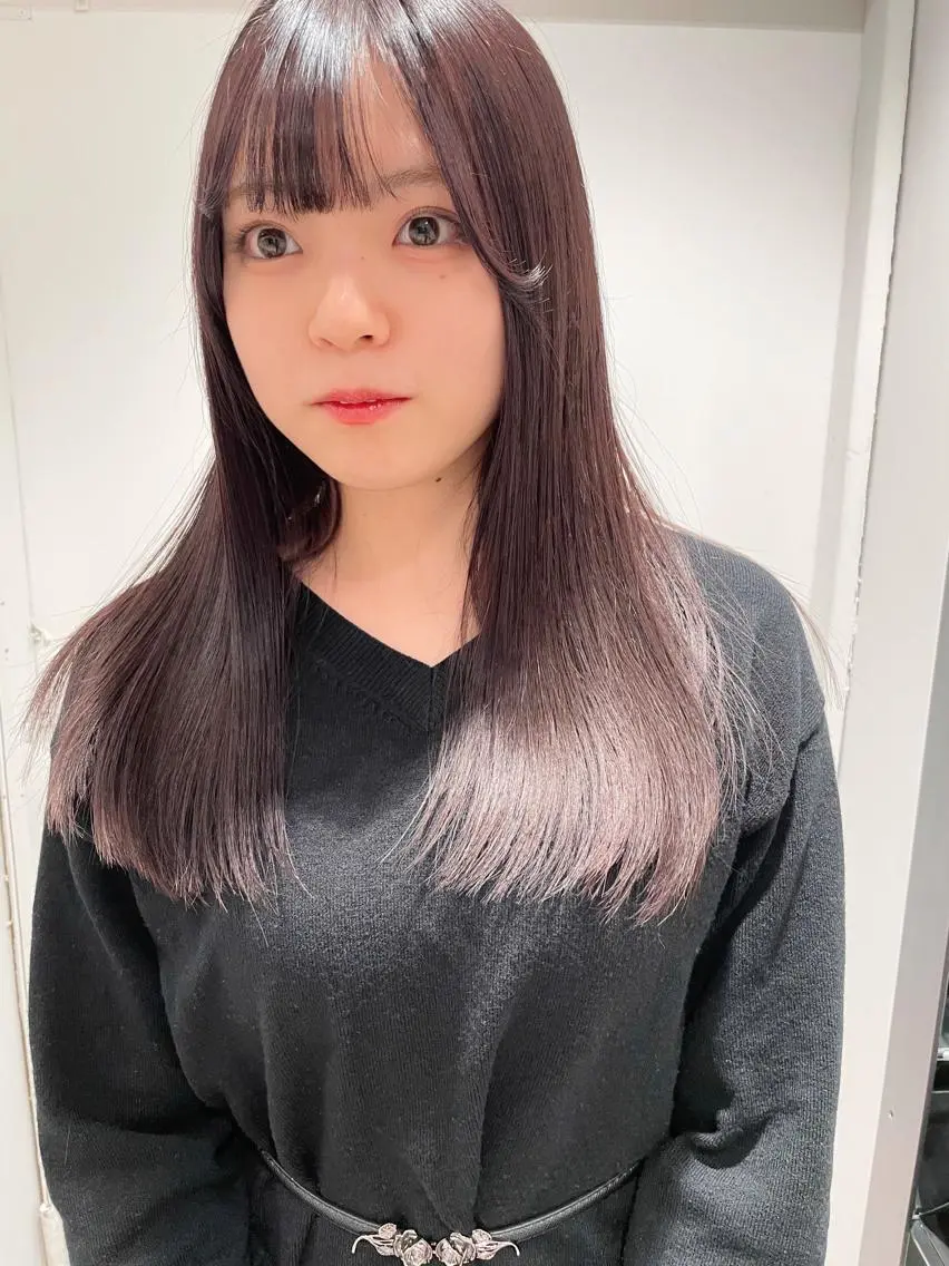 セミロング カラー アッシュ ラベンダーカラー ラベンダーアッシュ カット ヘアカラー トリートメント センスをお届けします 大谷将生infpのヘアスタイル