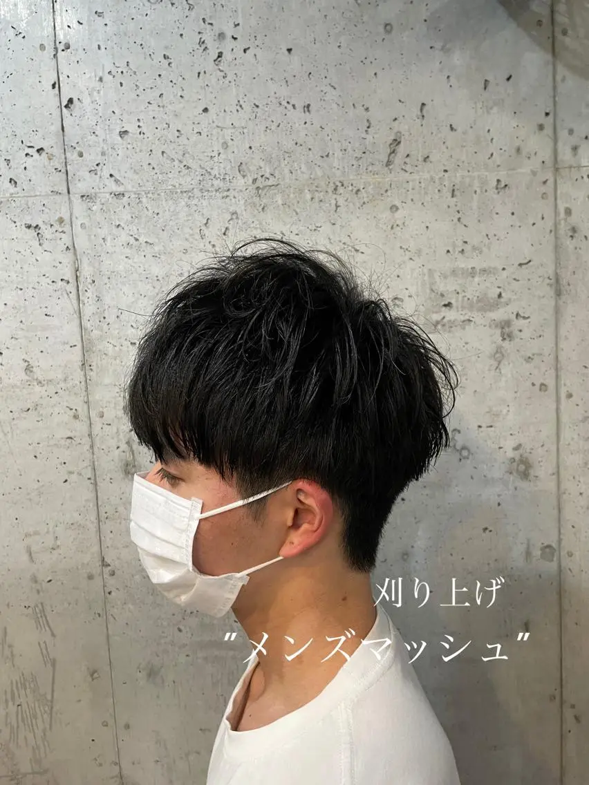 メンズ マッシュ メンズパーマ メンズツイストパーマ ツーブロック 刈り上げ カット ヘアセット 心斎橋/メンズ /ルレイル/地形真希のヘアスタイル
