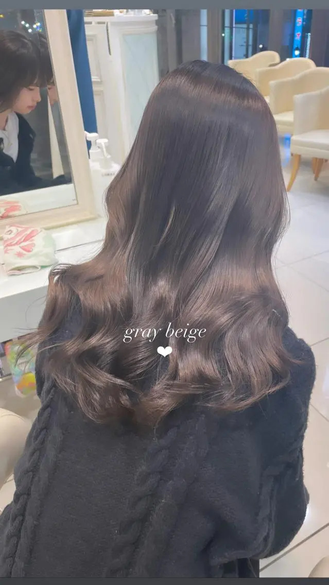 ロング ヘアカラー トリートメント ♡大人カワイイ hair♡徳井はやとのヘアスタイル