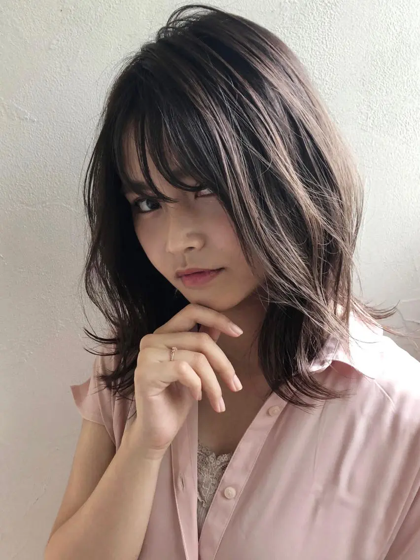 セミロング カラー レイヤー/透明感カラ ー🦋ミネ(mineのその他イメージ