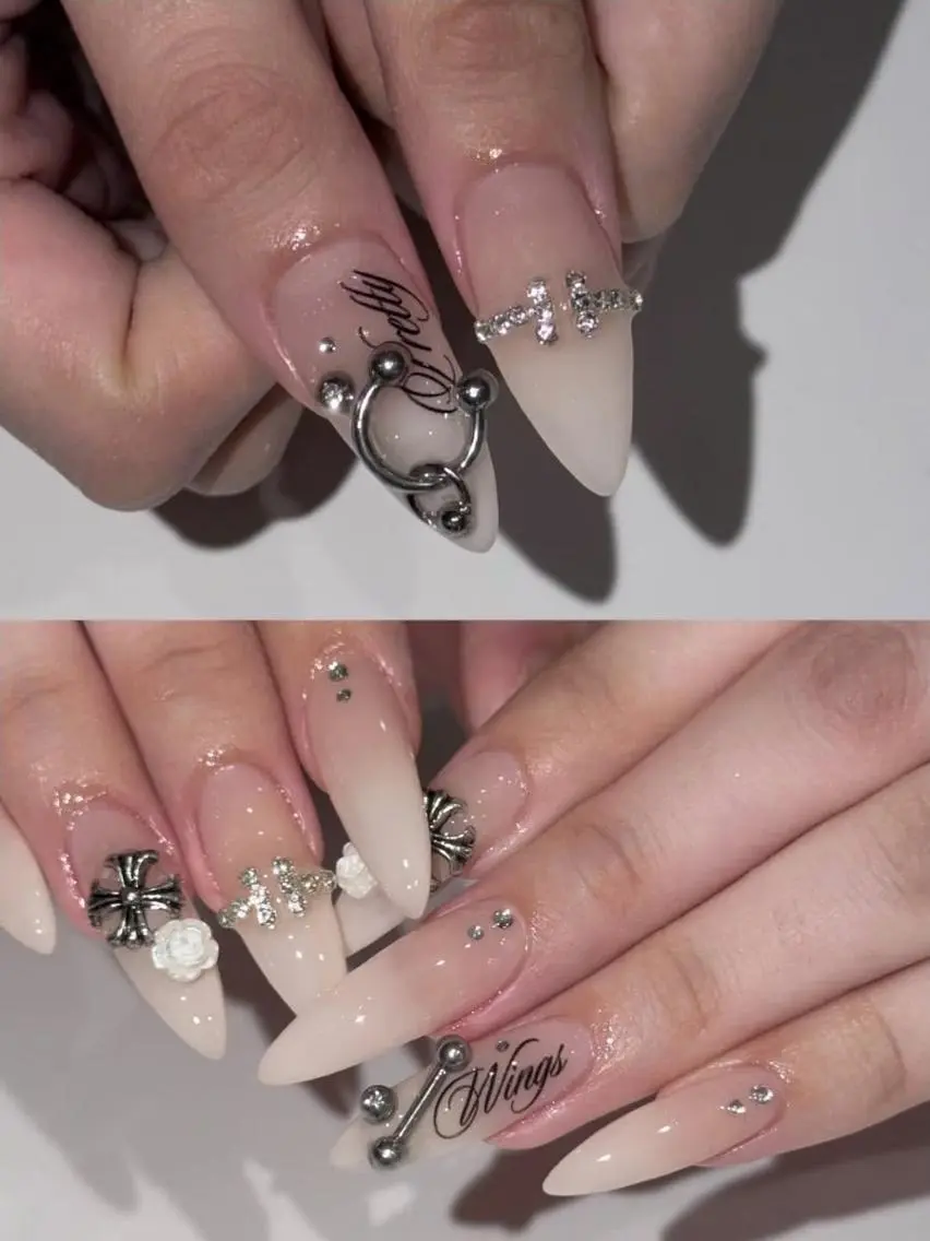 ネイル 長さ出し フラワーネイル 韓国ネイル 持ち込み ワンホンネイル Rina Nail.Novaのネイルデザイン