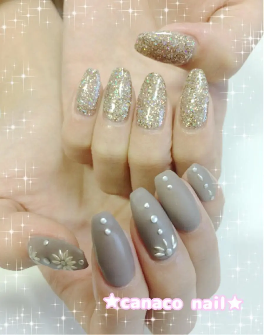 ネイル アートネイル ジェルネイル パラジェル ストーンネイル ハンドネイル ハンドケア ベテランネイル cnc nailのネイルデザイン