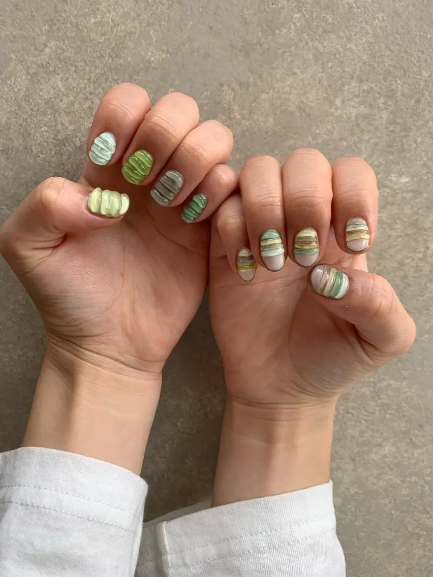ネイル 【淡色color/ nail】maikoのネイルデザイン