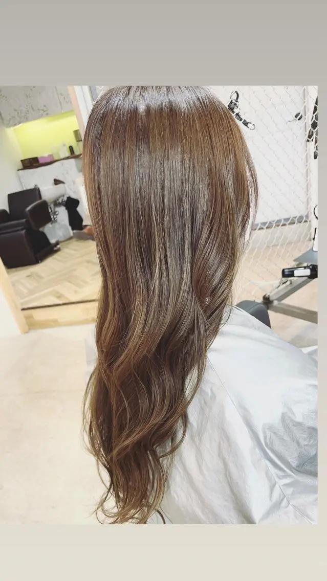ロング カラー ベージュカラー 透明感カラー ♡ yumaのヘアスタイル