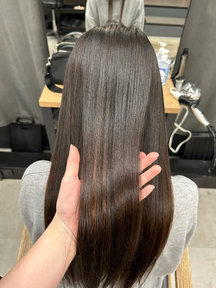 ロング モテヘア 韓国ヘアhikariのヘアスタイル