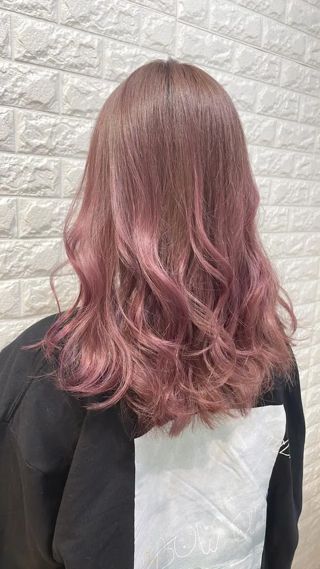 セミロング ヘアカラー トリートメント 福森 みずきのヘアスタイル