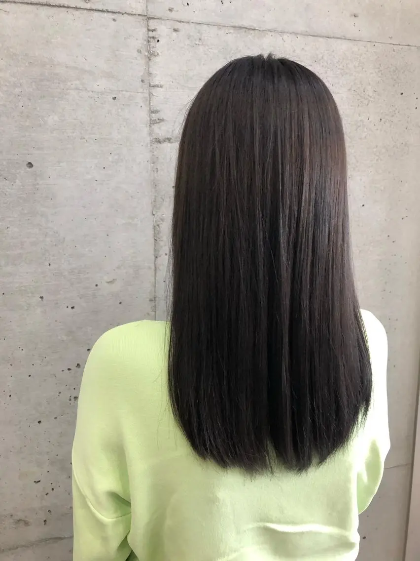 セミロング カラー ブリーチ トリートメント 大栗 佑也  髪質改善のヘアスタイル