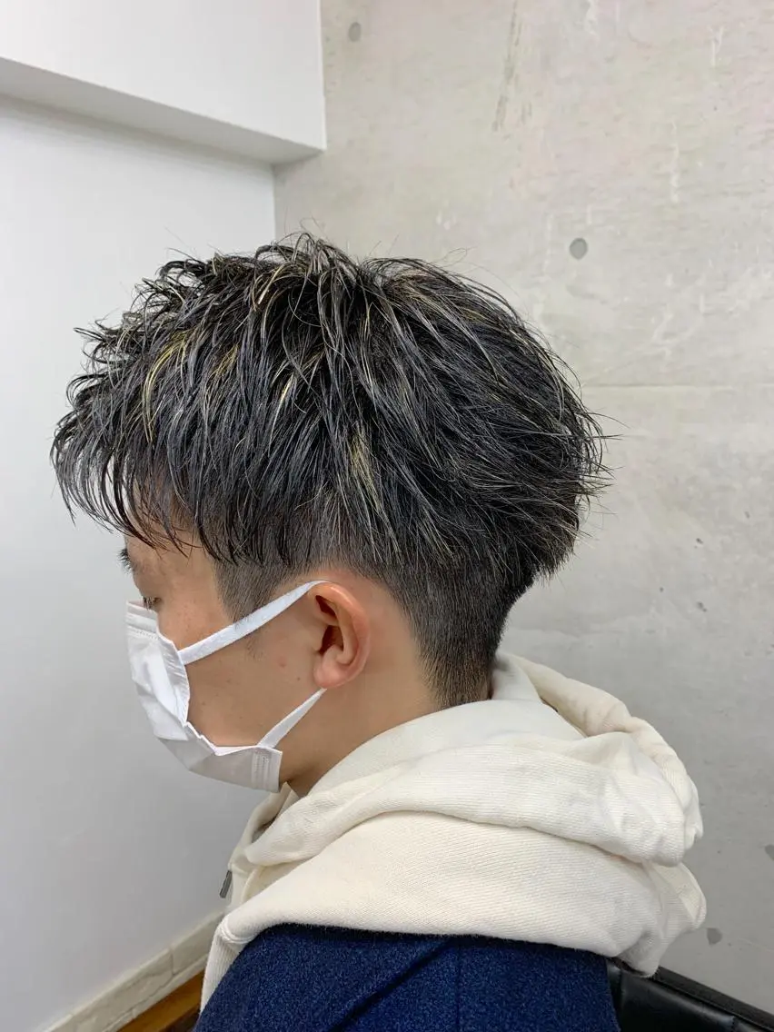 ショート カラー メンズ クセを最大限に活かす メンズパーマ奈良大祐のヘアスタイル