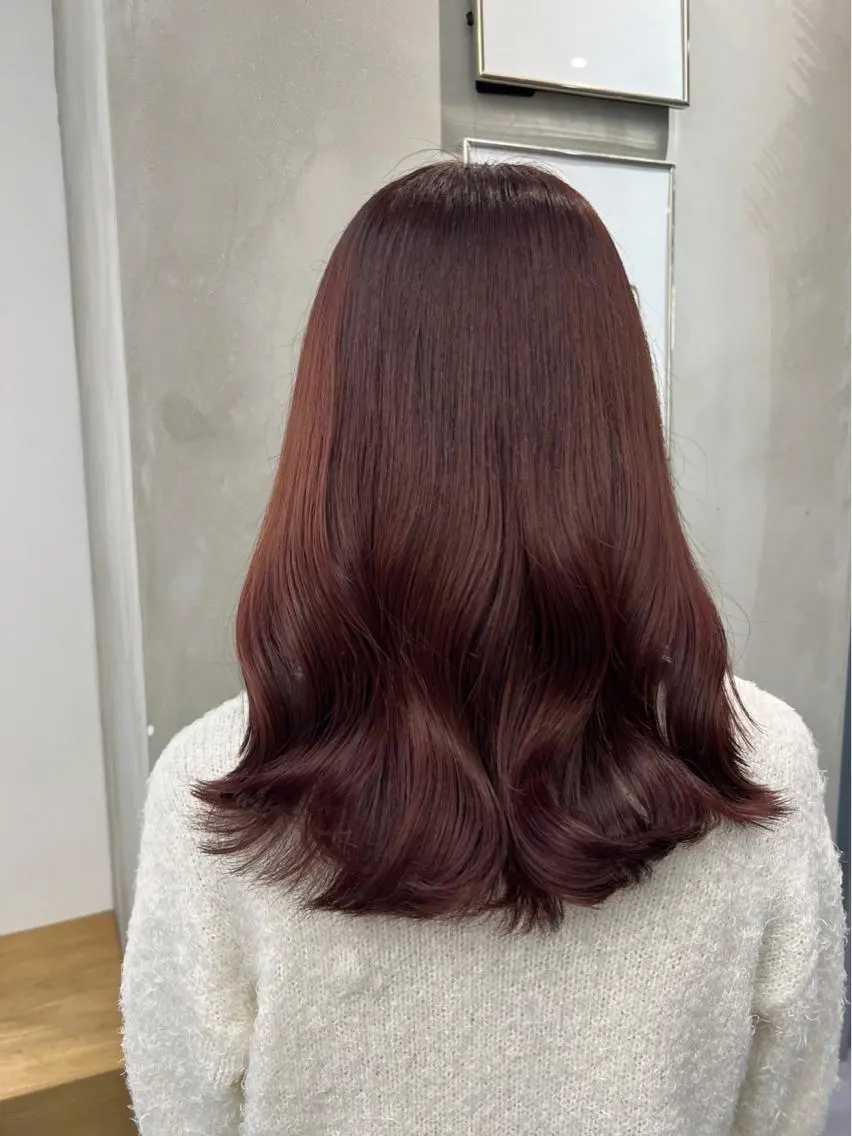 セミロング カット ヘアカラー トリートメント ♡可愛い艶髪特化♡ 艶髪先生のヘアスタイル