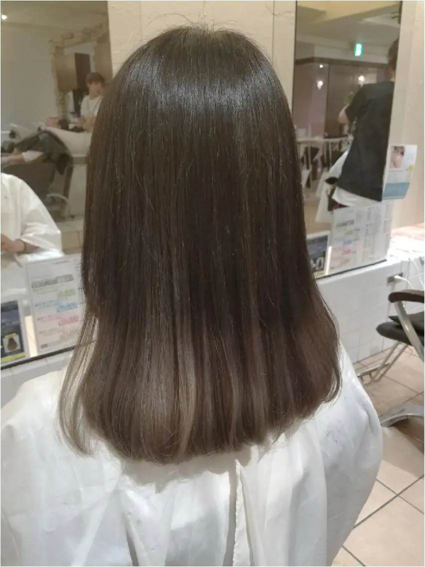 ミディアム カラー ヘアアレンジ グラデーションカラー 【髪質改善美容師】t occa茨木篠原健太のヘアスタイル