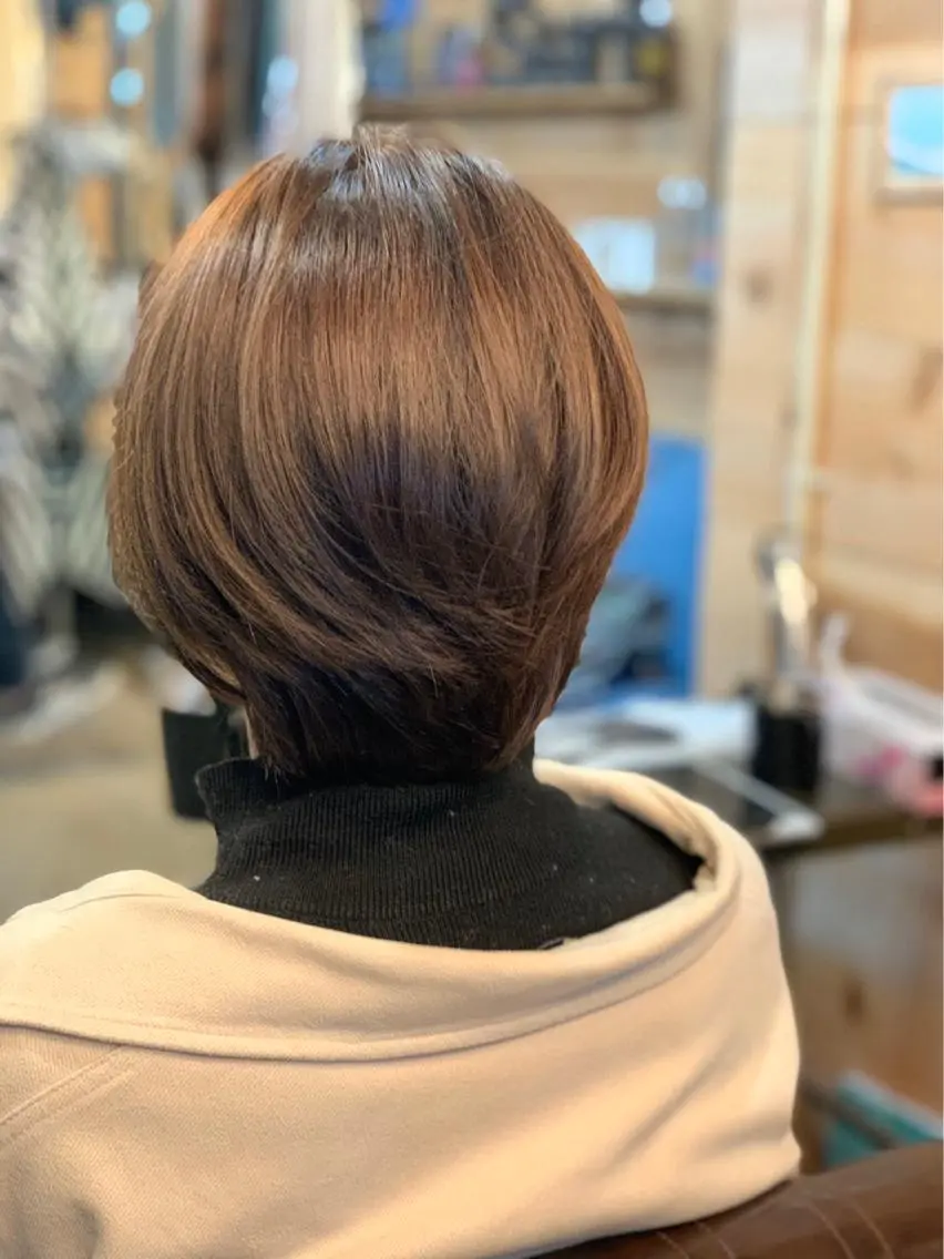 ショート カラー ショートボブ ボブ ショートヘア ヨッ シーのヘアスタイル