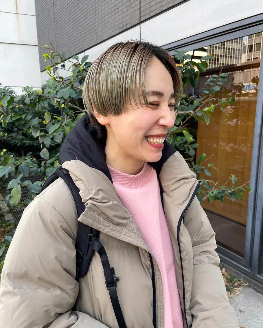 ミディアム カラー パーマ ヘアアレンジ メンズ キッズ ネイル マツエク・マツパ アイブロウ ショートネイル カット ヘアカラー トリートメント tatsumi/ボブ ウルフ/レイヤーのヘアスタイル
