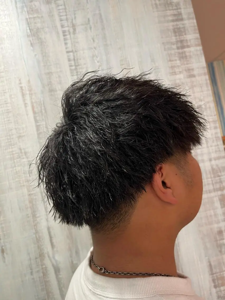 パーマ メンズ カット パーマ 西院LOOP sayakaのヘアスタイル