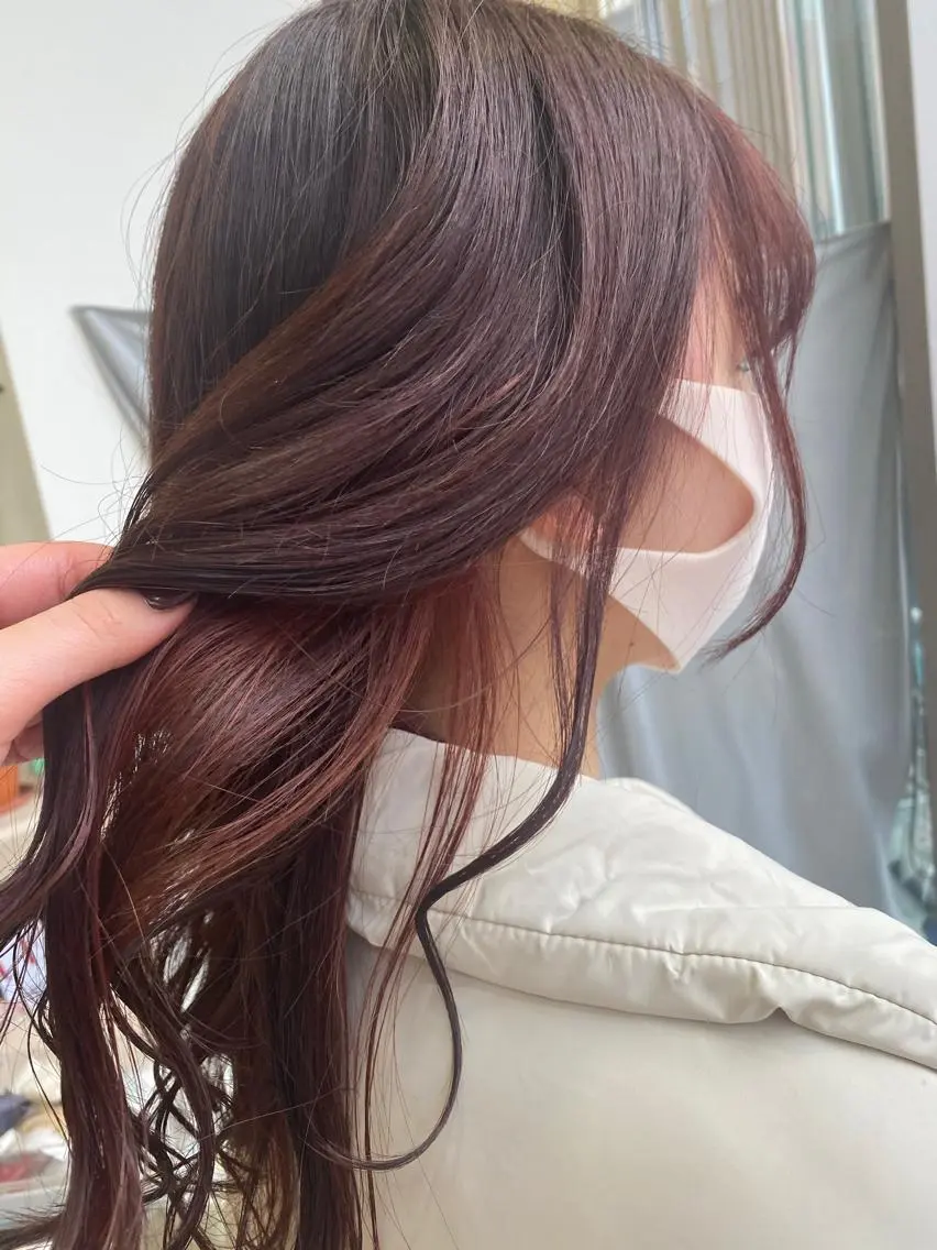 セミロング カラー ヘアカラー ‎‪🩰 艶髪美髪 shiori🫧のヘアスタイル