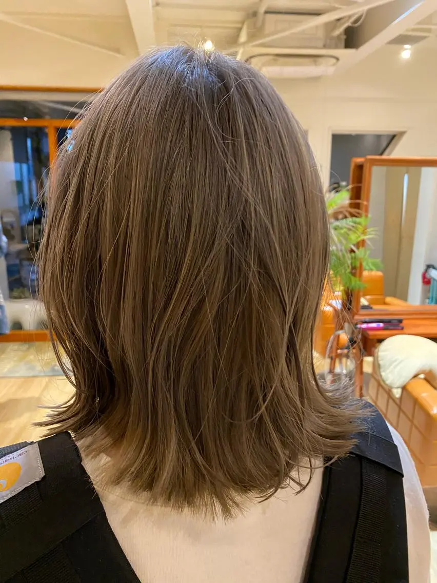 ミディアム カット ヘアカラー トリートメント 艶美髪マスター 店長✂︎YUKKEのヘアスタイル