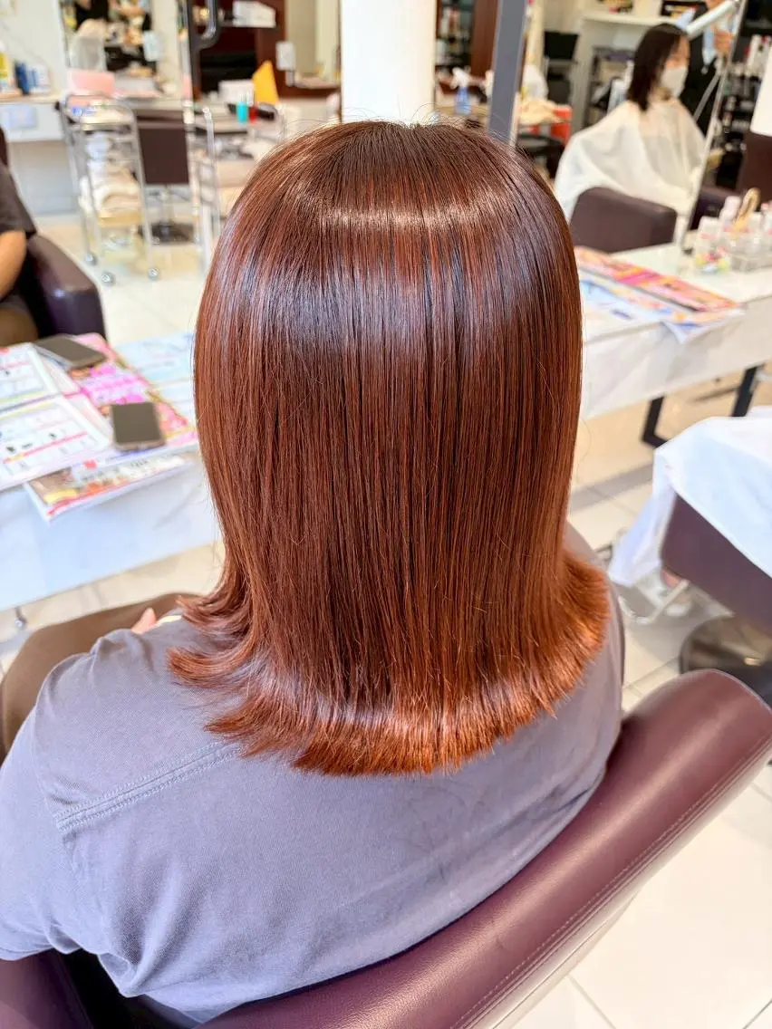 ミディアム カラー ブラウンカラー 似合わせカット デザインカラー🌈 🌸SAKURA🌸のヘアスタイル