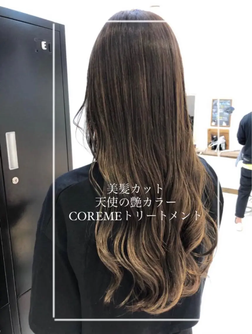 ロング カラー 縮毛矯正/髪質改善/ 艶髪ササキナツミのヘアスタイル