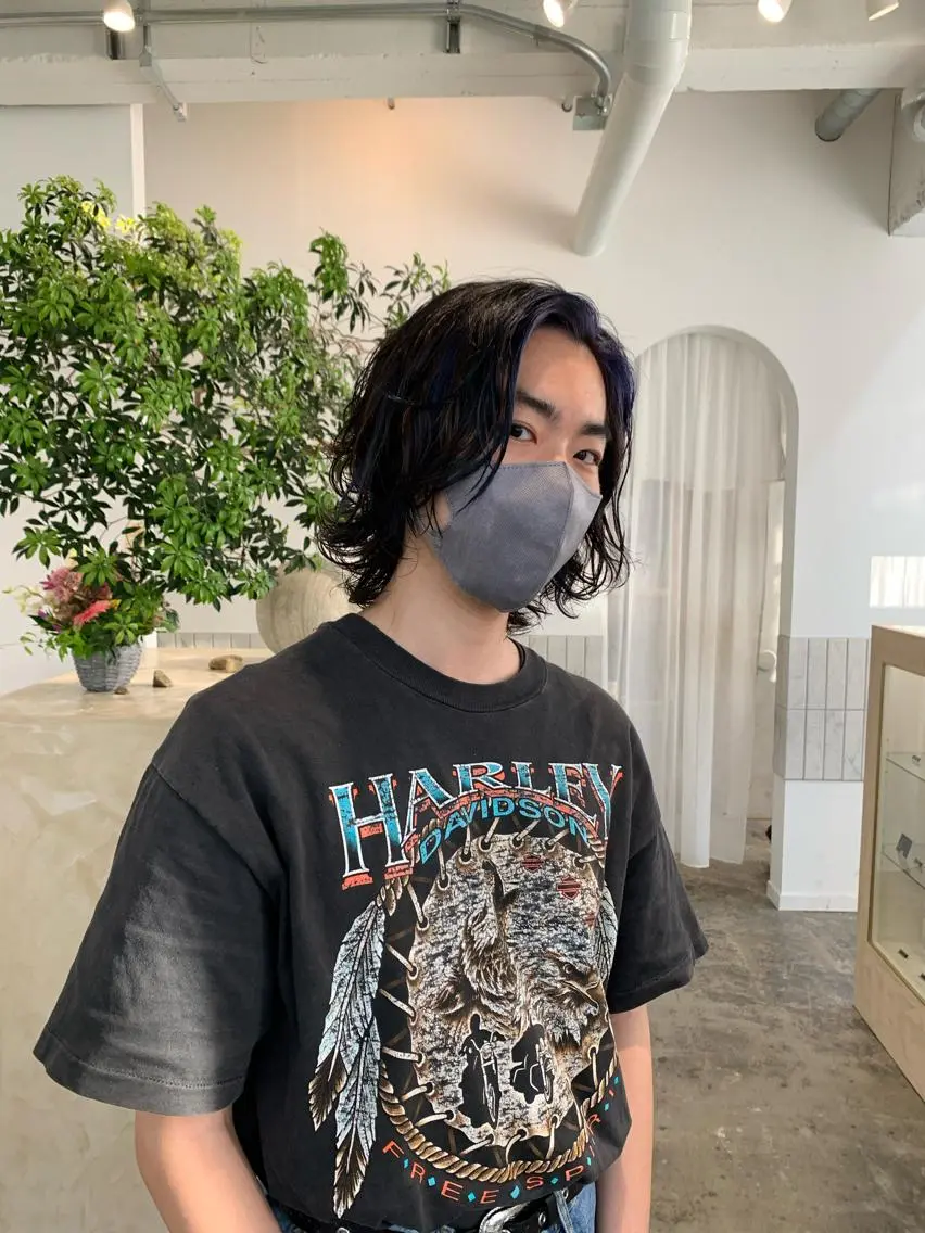 ショート パーマ メンズ 似合わせカット ケアパーマ喜来雅由のヘアスタイル