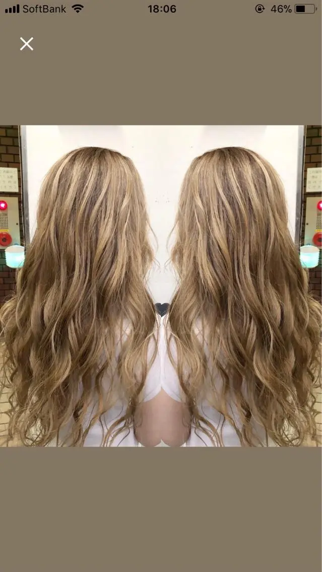 ロング ヘアカラー KR2S マネージャーのヘアスタイル