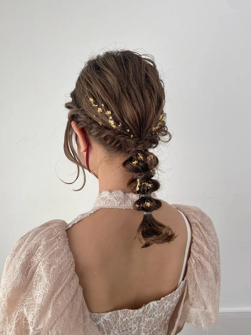 セミロング ヘアセット ダブルカラー 🌙chinariのヘアスタイル