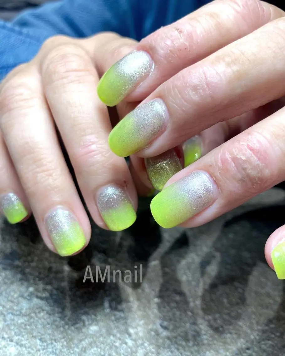ネイル アートネイル グラデーション 持ち込み ワンカラーネイル ハンドネイル Am:nail 柏 SUE（スゥ）のネイルデザイン