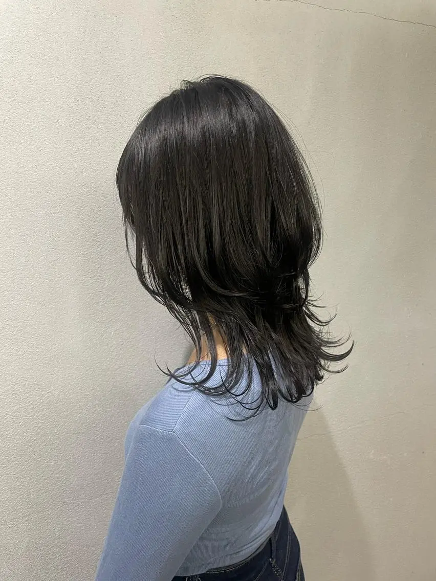 セミロング カット ヘアカラー トリートメント ひより ／novusのヘアスタイル