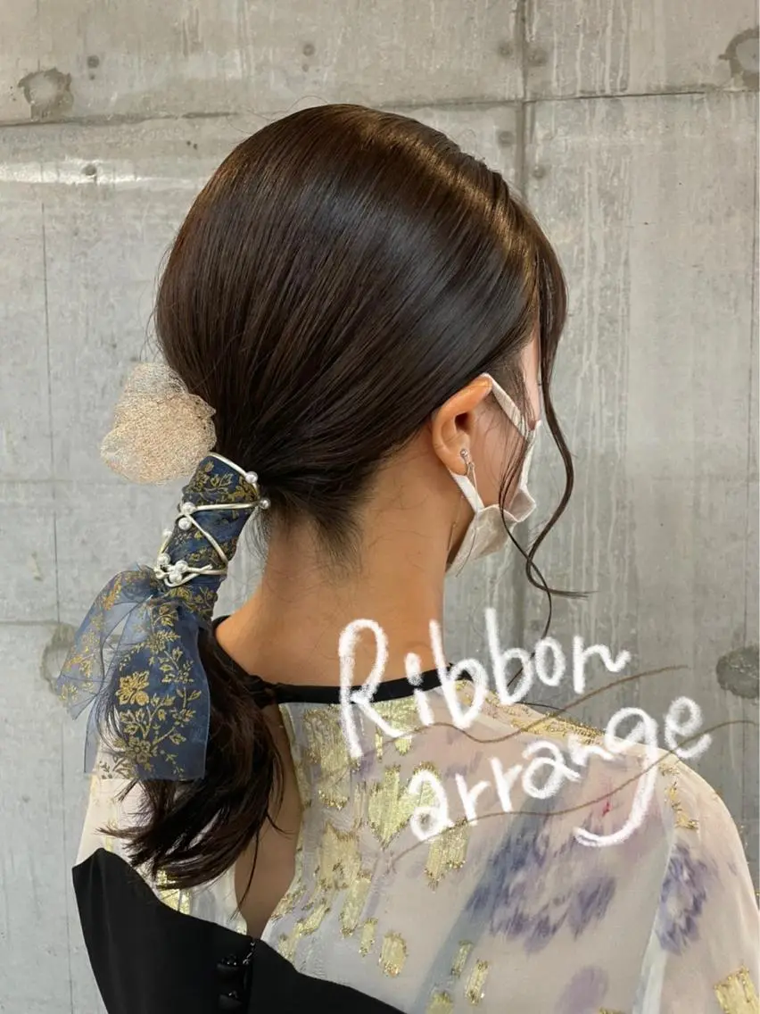 セミロング ヘアアレンジ 🎀ヘアセット/艶髪 /はやしほのか🎀のヘアスタイル